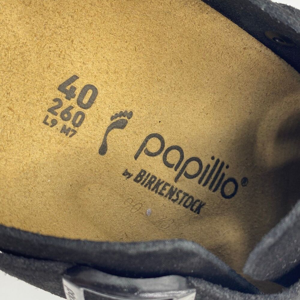 Papillio By Birkenstock Black Suede Boston Clog Size 40 / US 9 - 9.5 - Picture 13 of 13